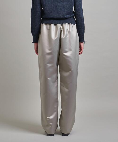 ■おまとめ■美品 ロエフ 定価2,5万 サテンのセンタープレスパンツ LOEFF LOEFF＞サテン パンツ