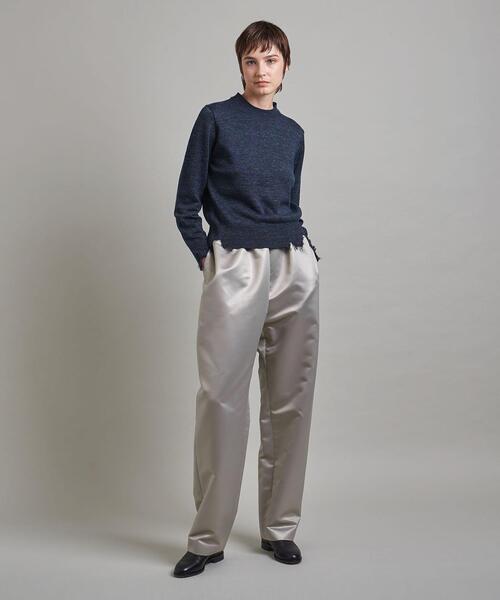 LOEFF（ロエフ）の「＜LOEFF＞サテン ギャザー ワイドパンツ