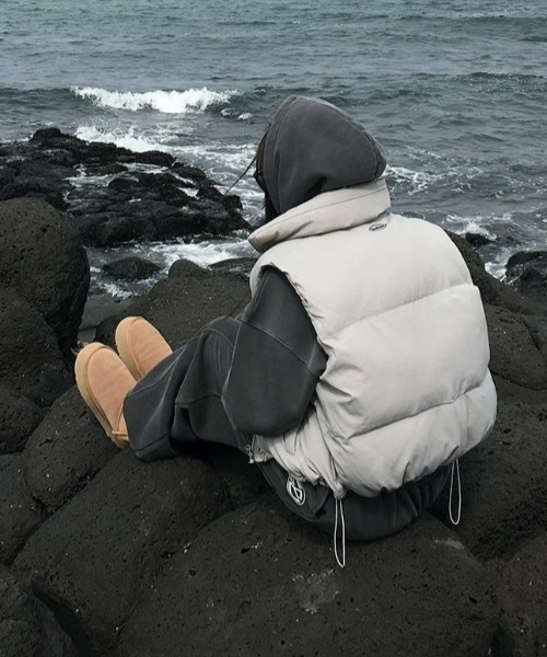 BEIDELLI（ベイデリー）の「[BELLIDE MADE] ビンテージピグメントクロップドフーディ（パーカー・レディース・グレー/ブルー/チャコールグレー・FREE）」の6枚目の写真