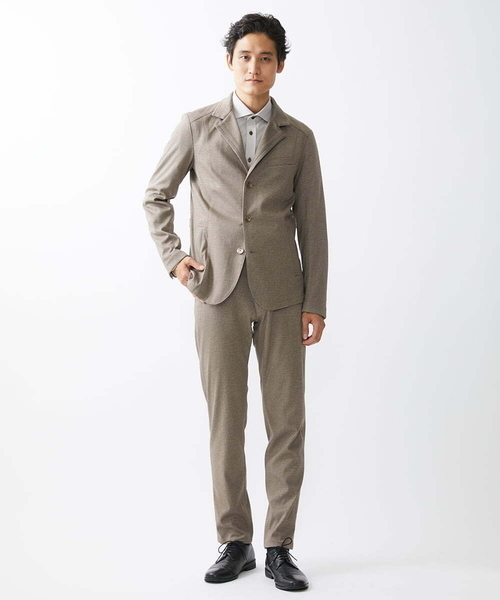 MK MICHEL KLEIN HOMME （エムケーミッシェルクランオム）の「スラックス/TEC EASY JERSY   セットアップ（スラックス・メンズ・ブラック/ネイビー/サンドベージュ・48/46/44/50）」の16枚目の写真