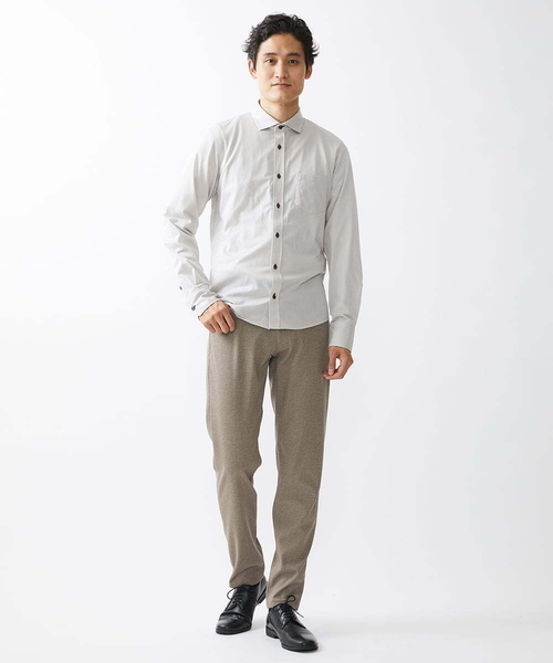 MK MICHEL KLEIN HOMME （エムケーミッシェルクランオム）の「スラックス/TEC EASY JERSY   セットアップ（スラックス・メンズ・ブラック/ネイビー/サンドベージュ・48/46/44/50）」の17枚目の写真