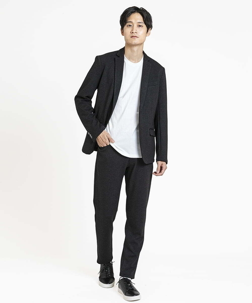 MK MICHEL KLEIN HOMME （エムケーミッシェルクランオム）の「スラックス/TEC EASY JERSY   セットアップ（スラックス・メンズ・ブラック/ネイビー/サンドベージュ・48/46/44/50）」の21枚目の写真
