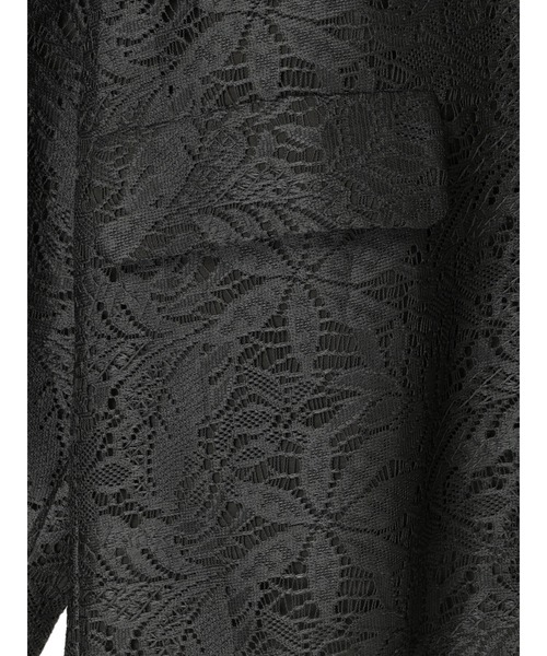 YECCA VECCA（イェッカヴェッカ）の「レースジャケット（テーラードジャケット・レディース・オフホワイト/チャコールグレー・FREE）」の14枚目の写真