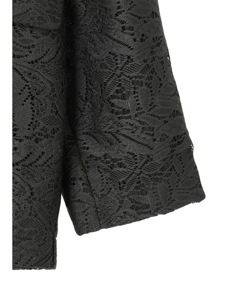 YECCA VECCA（イェッカヴェッカ）の「レースジャケット（テーラードジャケット・レディース・オフホワイト/チャコールグレー・FREE）」の10枚目の写真