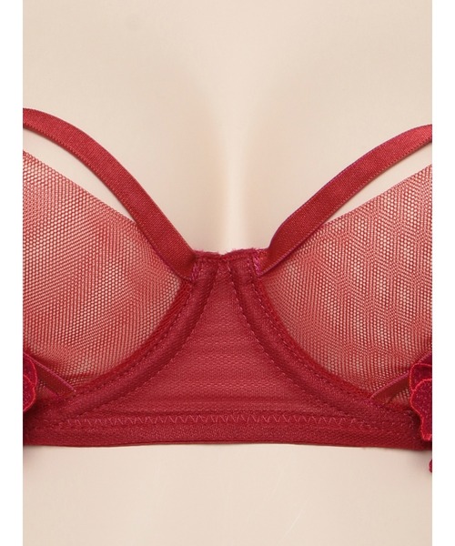 Ravijour（ラヴィジュール）の「プリティリボン ブラ＆Ｔバック＆ガーター セット（ブラ&ショーツ・レディース・ブラック/レッド・SMALL/MEDIUM）」の6枚目の写真