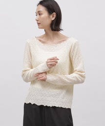 LAKOLE | フラワージャガードプルオーバー / 103371(Tシャツ/カットソー)