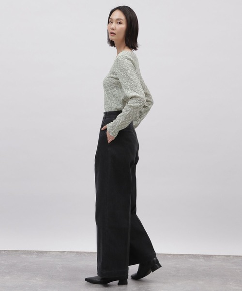 LAKOLE（ラコレ）の「フラワージャガードプルオーバー / 103371（Tシャツ/カットソー・レディース・ブラック/オフホワイト/ライトグリーン/アイボリー・SMALL/MEDIUM）」の17枚目の写真