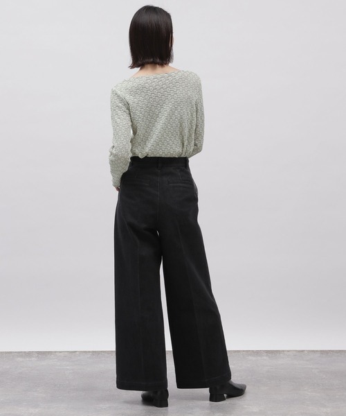 LAKOLE（ラコレ）の「フラワージャガードプルオーバー / 103371（Tシャツ/カットソー・レディース・ブラック/オフホワイト/ライトグリーン/アイボリー・SMALL/MEDIUM）」の16枚目の写真