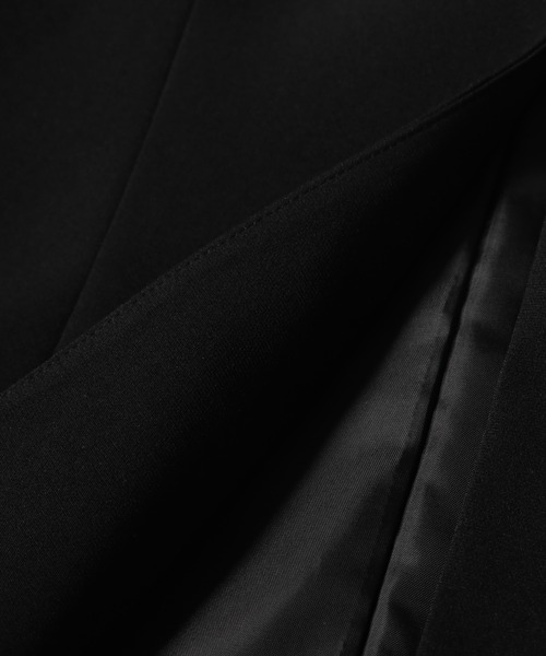 Bonjour Sagan（ボンジュールサガン）の「ノーカラーフレアラインジャケット（ノーカラージャケット・レディース・ブラック/ライトベージュ・FREE）」の21枚目の写真