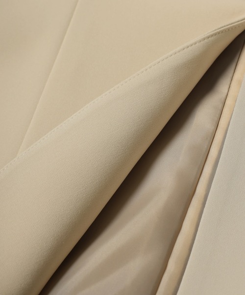 Bonjour Sagan（ボンジュールサガン）の「ノーカラーフレアラインジャケット（ノーカラージャケット・レディース・ブラック/ライトベージュ・FREE）」の22枚目の写真