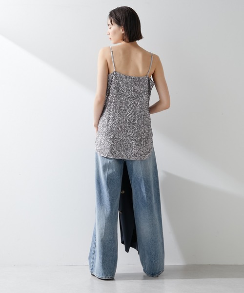 Whim Gazette（ウィムガゼット）の「スパンコールキャミ（キャミソール・レディース・シルバー・FREE）」の8枚目の写真