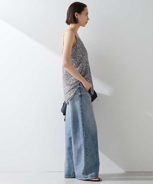 Whim Gazette（ウィムガゼット）の「スパンコールキャミ（キャミソール・レディース・シルバー・FREE）」の5枚目の写真