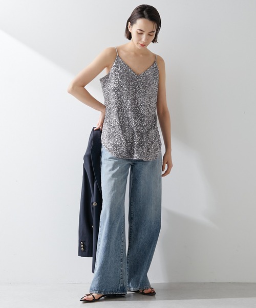 Whim Gazette（ウィムガゼット）の「スパンコールキャミ（キャミソール・レディース・シルバー・FREE）」の2枚目の写真