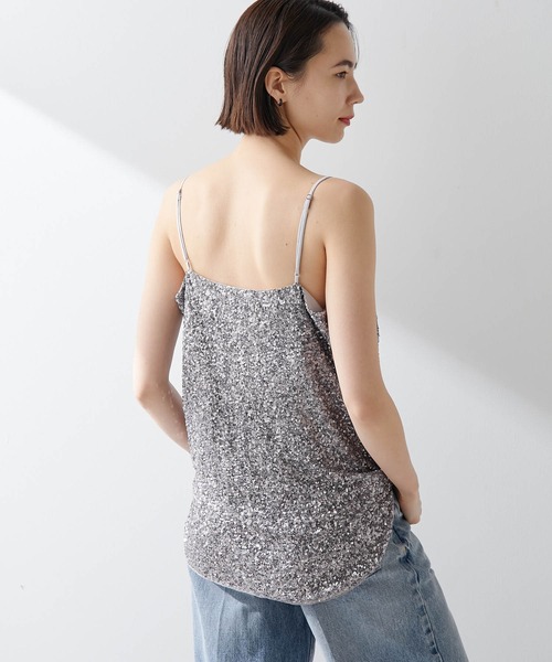 Whim Gazette（ウィムガゼット）の「スパンコールキャミ（キャミソール・レディース・シルバー・FREE）」の7枚目の写真