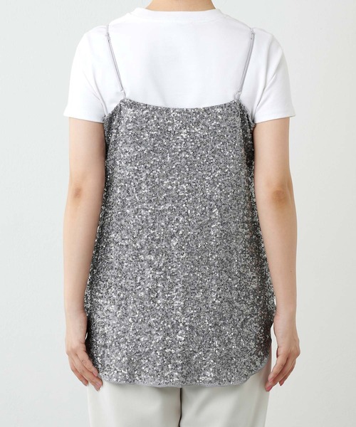 Whim Gazette（ウィムガゼット）の「スパンコールキャミ（キャミソール・レディース・シルバー・FREE）」の17枚目の写真