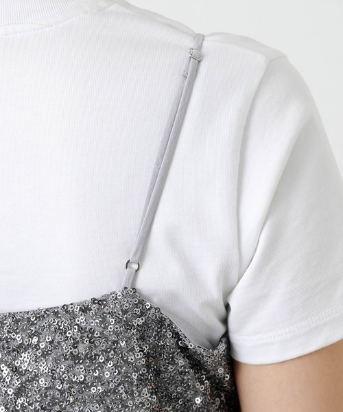 Whim Gazette（ウィムガゼット）の「スパンコールキャミ（キャミソール・レディース・シルバー・FREE）」の16枚目の写真