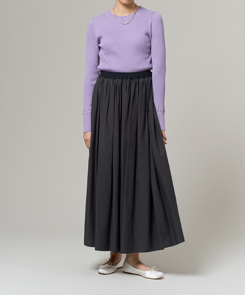IENA LA BOUCLE LY/Cグログランボリュームスカート