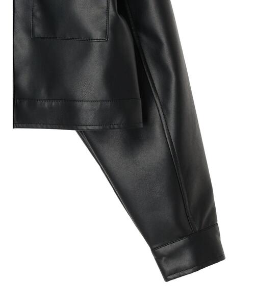 ELENCARE DUE（エレンカーレデュエ）の「・ELENCARE　DUE　合皮Gジャン（ライダースジャケット・レディース・ブラック・FREE）」の14枚目の写真