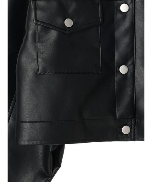 ELENCARE DUE（エレンカーレデュエ）の「・ELENCARE　DUE　合皮Gジャン（ライダースジャケット・レディース・ブラック・FREE）」の15枚目の写真