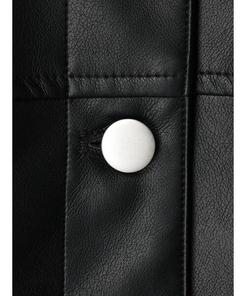 ELENCARE DUE（エレンカーレデュエ）の「・ELENCARE　DUE　合皮Gジャン（ライダースジャケット・レディース・ブラック・FREE）」の18枚目の写真