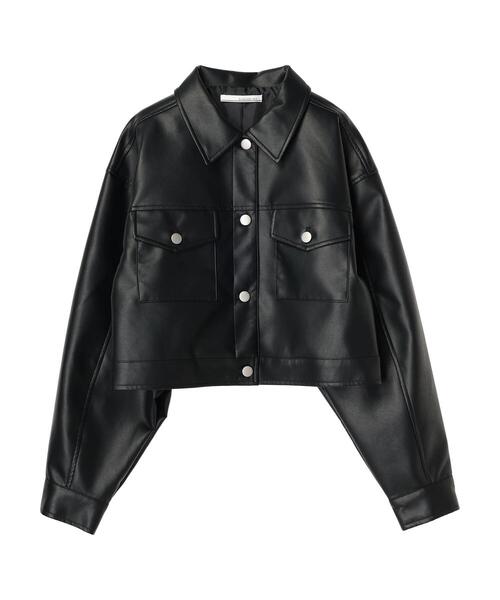 ELENCARE DUE（エレンカーレデュエ）の「・ELENCARE　DUE　合皮Gジャン（ライダースジャケット・レディース・ブラック・FREE）」の20枚目の写真