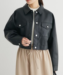 ELENCARE DUE | ・ELENCARE　DUE　合皮Gジャン(ライダースジャケット)