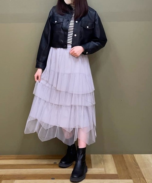 ELENCARE DUE（エレンカーレデュエ）の「・ELENCARE　DUE　合皮Gジャン（ライダースジャケット・レディース・ブラック・FREE）」の22枚目の写真