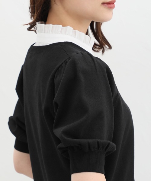 Honeys（ハニーズ）の「付け衿／スタンドフリル（付け襟・レディース・ブラック/ホワイト・FREE）」の15枚目の写真