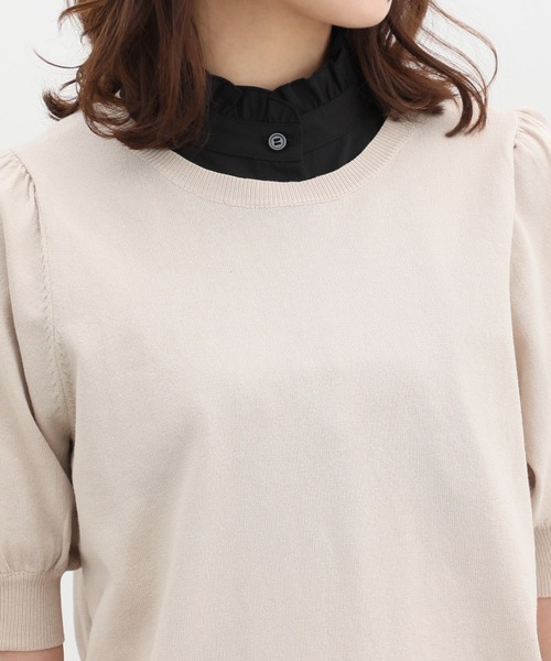 Honeys（ハニーズ）の「付け衿／スタンドフリル（付け襟・レディース・ブラック/ホワイト・FREE）」の17枚目の写真