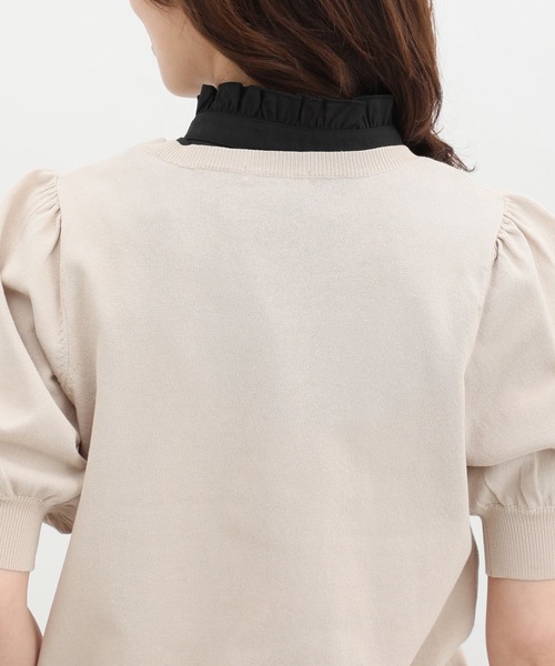 Honeys（ハニーズ）の「付け衿／スタンドフリル（付け襟・レディース・ブラック/ホワイト・FREE）」の19枚目の写真