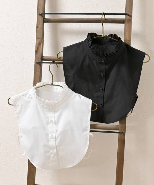 Honeys（ハニーズ）の「付け衿／スタンドフリル（付け襟・レディース・ブラック/ホワイト・FREE）」の12枚目の写真