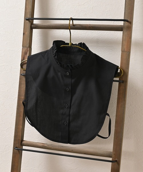 Honeys（ハニーズ）の「付け衿／スタンドフリル（付け襟・レディース・ブラック/ホワイト・FREE）」の3枚目の写真