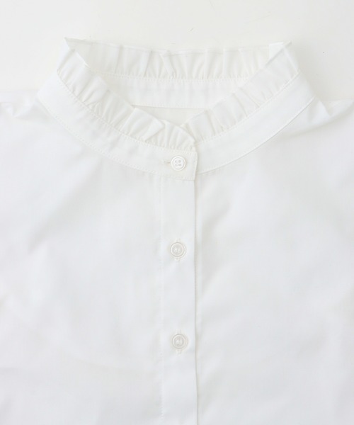 Honeys（ハニーズ）の「付け衿／スタンドフリル（付け襟・レディース・ブラック/ホワイト・FREE）」の4枚目の写真