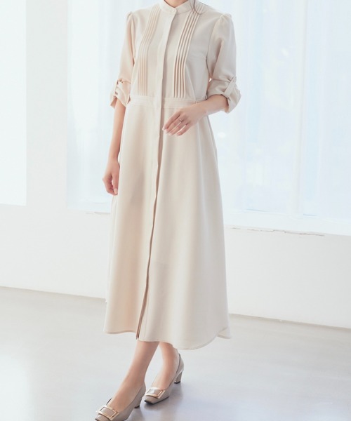 美品♪サイドボタンシャツワンピース F ハルヒロイン HALUHIROINE HALUHIROINE（ハルヒロイン）の「サイドボタンシャツワンピース