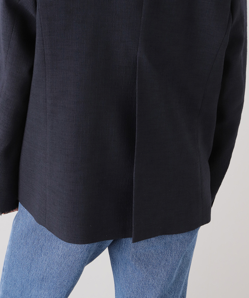 SLOBE IENA（スローブイエナ）の「ツイードVネック フリンジジャケット