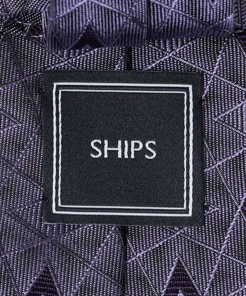 SHIPS（シップス）の「SHIPS: シルク ジャカード スクエア 小紋 ネクタイ（ネクタイ・メンズ・ネイビー/ブラウン/パープル系その他・6）」の5枚目の写真