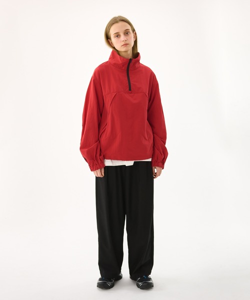 WETTEMPT(ウィテンプト)の「LINE HALF ZIP PULLOVER / ラインハーフジッププルオーバー(その他トップス・メンズ・チャコールグレー/ブラック/レッド・SMALL/MEDIUM/LARGE)」の22枚目の写真