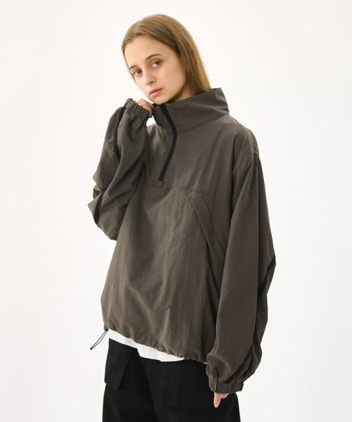 WETTEMPT(ウィテンプト)の「LINE HALF ZIP PULLOVER / ラインハーフジッププルオーバー(その他トップス・メンズ・チャコールグレー/ブラック/レッド・SMALL/MEDIUM/LARGE)」の18枚目の写真