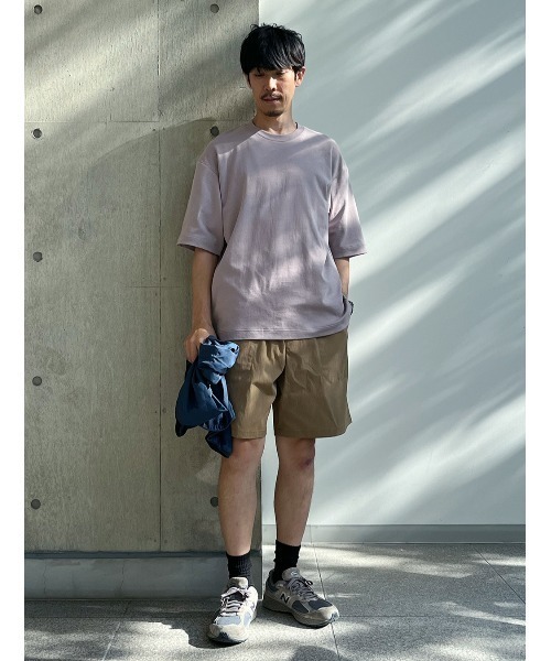 TIGORA(ティゴラ)の「ティゴラ TIGORA ハイブリッドセミワイドTシャツ(Tシャツ/カットソー・メンズ・ブルーグレー/ブラック/スモークピンク/グリーン/ホワイト・S/M/L/LL/3L)」の6枚目の写真