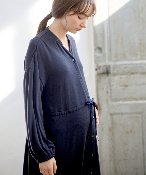 やわらかレーヨン天竺ネグリジェ パジャマ/ルームウェア（マタニティ