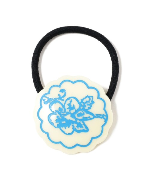 Ray BEAMS（レイビームス）の「Ray BEAMS / ドローイング フラワー ヘアゴム（ヘアゴム・レディース・サックスブルー/ピンク・ONE SIZE）」の2枚目の写真