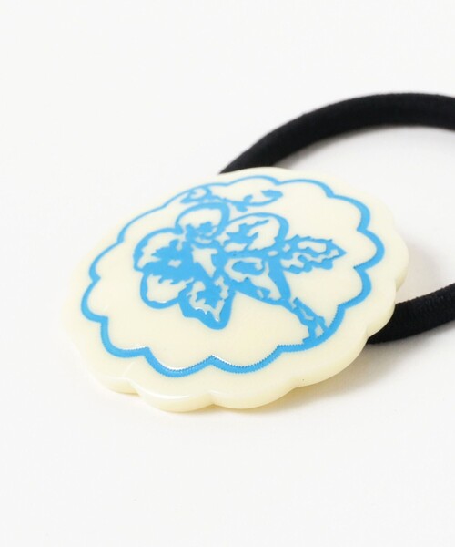 Ray BEAMS（レイビームス）の「Ray BEAMS / ドローイング フラワー ヘアゴム（ヘアゴム・レディース・サックスブルー/ピンク・ONE SIZE）」の6枚目の写真