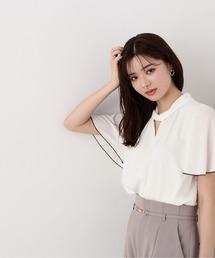 PROPORTION BODY DRESSING | キーネックフレアスリーブブラウス / 1214110413(シャツ/ブラウス)