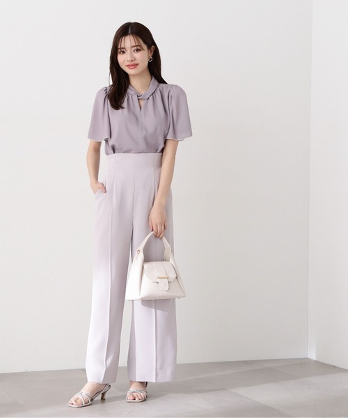 PROPORTION BODY DRESSING(プロポーションボディドレッシング)の「キーネックフレアスリーブブラウス / 1214110413(シャツ/ブラウス・レディース・ベージュ/ネイビー/ホワイト系その他・SMALL/MEDIUM)」の18枚目の写真
