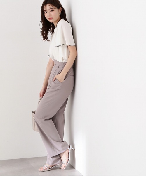 PROPORTION BODY DRESSING(プロポーションボディドレッシング)の「キーネックフレアスリーブブラウス / 1214110413(シャツ/ブラウス・レディース・ベージュ/ネイビー/ホワイト系その他・SMALL/MEDIUM)」の6枚目の写真