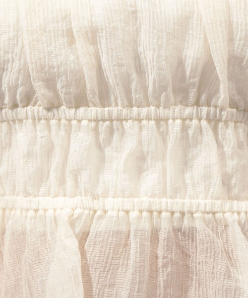 PAGEBOY（ページボーイ）の「アソートレースアップブラウス（シャツ/ブラウス・レディース・ブラック系その他/ブルー/ブラック/ホワイト/ライム・FREE）」の8枚目の写真