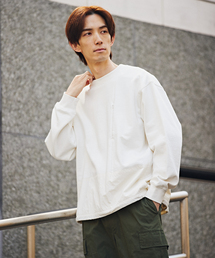 B.C STOCK（ベーセーストック）の「NY WASHER DRAWCORDプルオーバー（Tシャツ/カットソー・メンズ）」