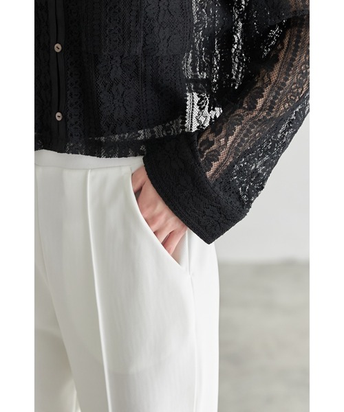 &. NOSTALGIA（アンドドットノスタルジア）の「イージージョガーパンツ（その他パンツ・レディース・ブラック/ホワイト/ベージュ・M/S）」の6枚目の写真