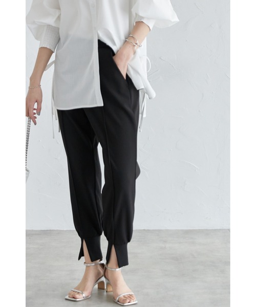 &. NOSTALGIA（アンドドットノスタルジア）の「イージージョガーパンツ（その他パンツ・レディース・ブラック/ホワイト/ベージュ・M/S）」の8枚目の写真