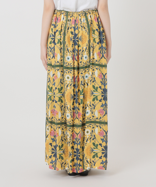 IENA LA BOUCLE（イエナラブークル）の「IENA LA BOUCLE ダマスクプリントイージースカート（スカート・レディース・イエロー・36/38）」の22枚目の写真